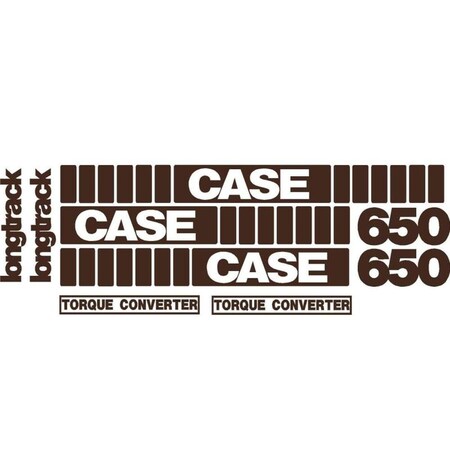 Aftermarket Whole Machine Longtrack Torque Converter Decal Set Fits Case Crawler Dozer 650 CASE650DECALSET